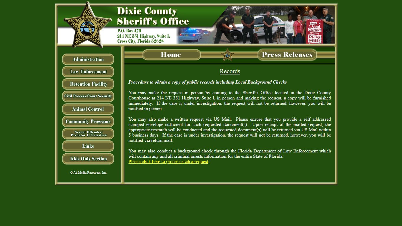 Dixie County Sheriff's Office